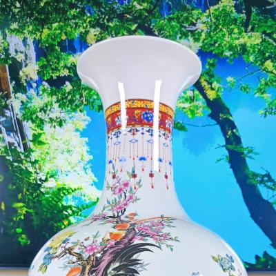 BÌNH HỌA TIẾT GÀ ĐẠI CÁT